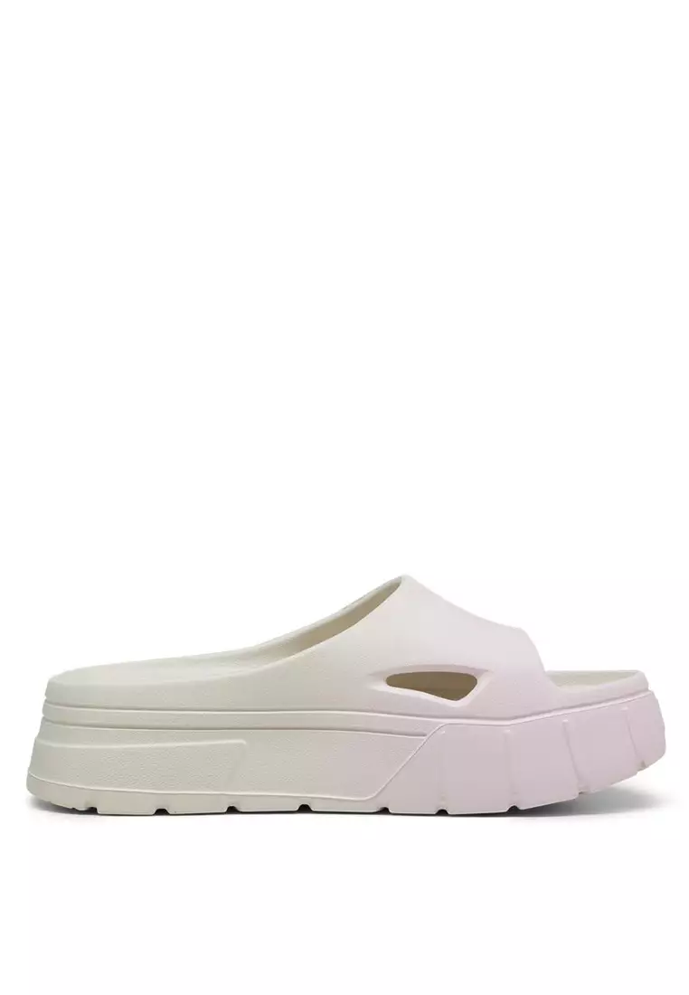 Puma platform hot sale slides white