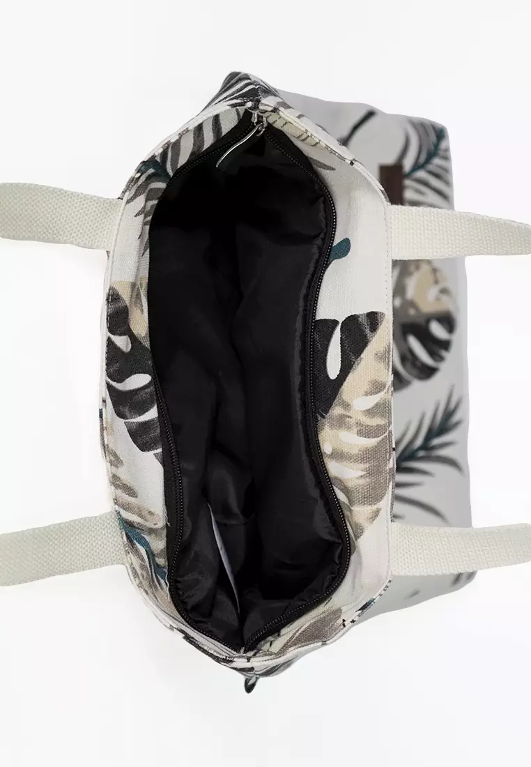 Tote Bag Wanita Tas Wanita Bahan Kanvas Penutup Resleting