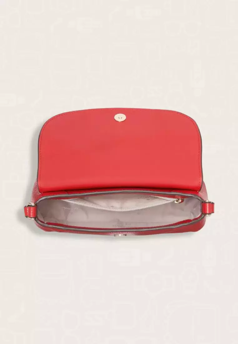 Kate Spade Monica Mini Flap Crossbody Perfect Cherry