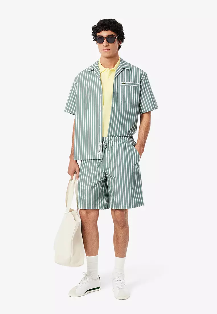 Relaxed Fit Striped Shorts