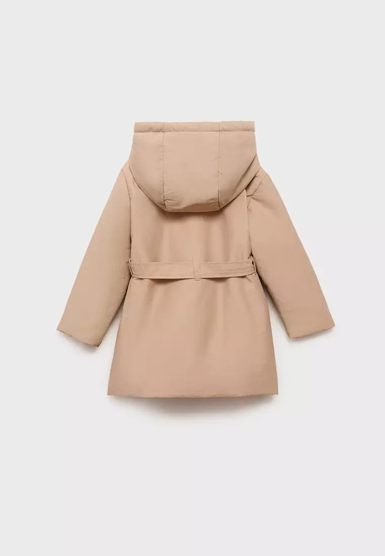 Buy MANGO BABY Trench Coat with Fur Lining 2025 Online ZALORA