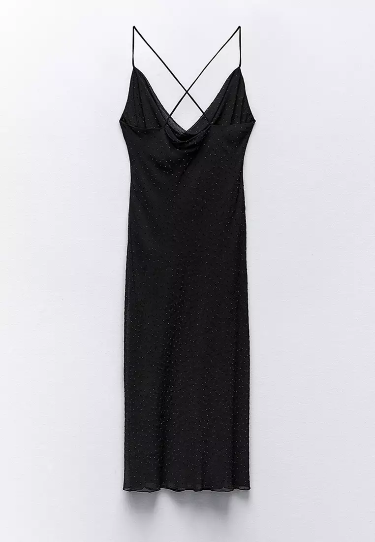 ZARA Cowl Midi Dress 2025 Buy ZARA Online ZALORA Hong Kong - Main Image