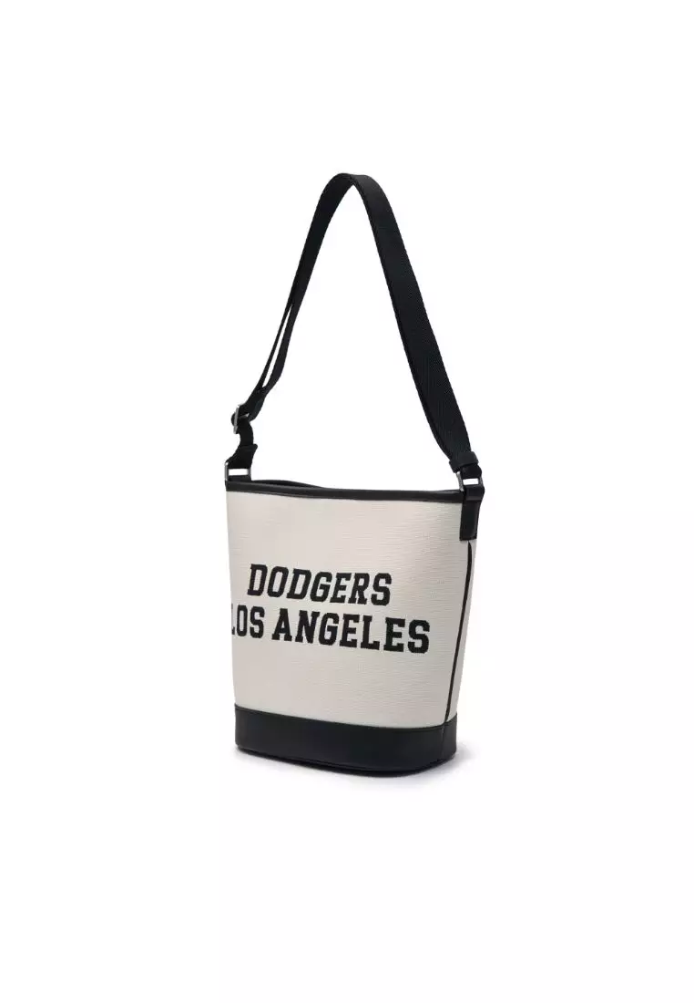 VARSITY JACQUARD CANVAS BUCKET BAG LOS ANGELES DODGERS