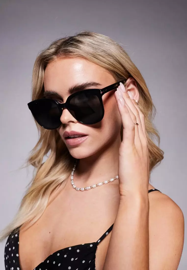 Rent Free Sunglasses - Black/Smoke Polarized