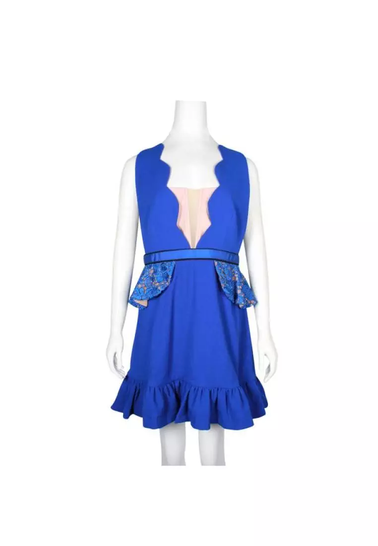 Electric blue hot sale cocktail dress