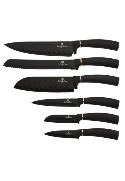 Berlinger Haus Berlingerhaus 6 Pcs Stainless Steel Knife Set - Black Rose | ZALORA Malaysia
