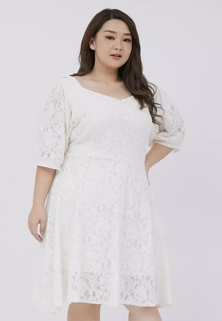 Plus Size Dress Ji Soo Broken White
