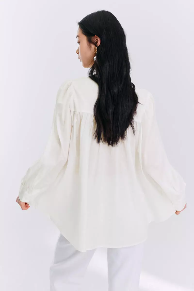 Pleated blouse