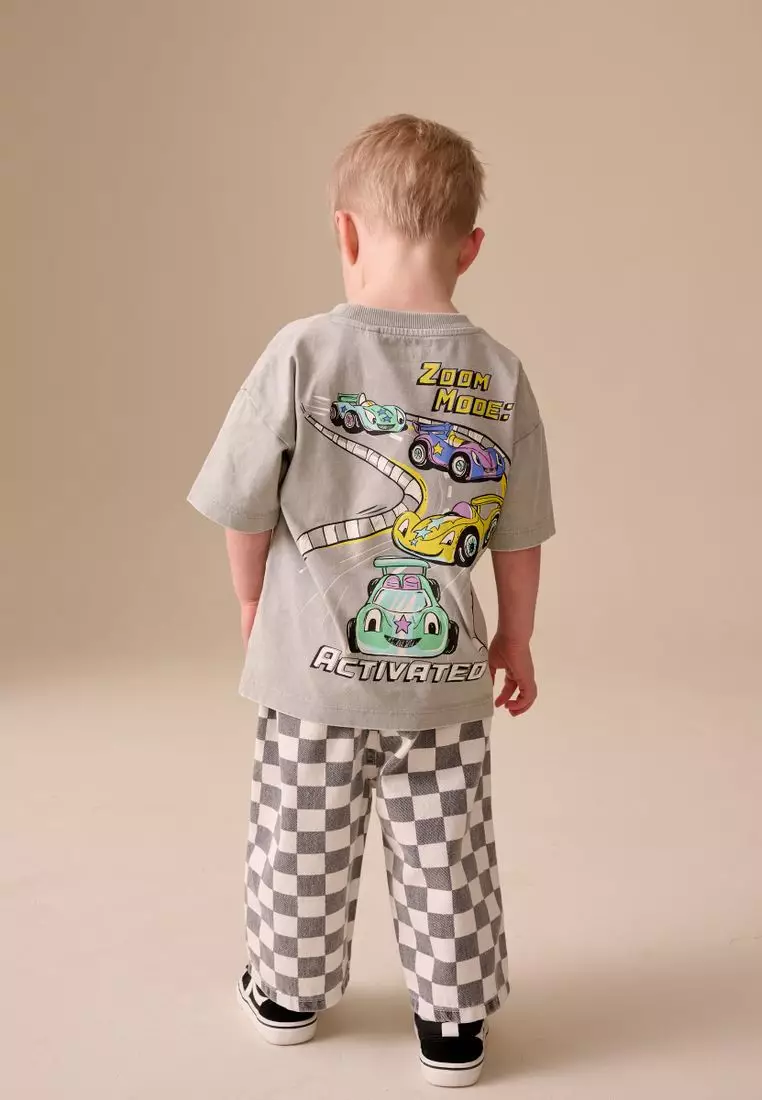 Short Sleeve Back Print T-Shirt