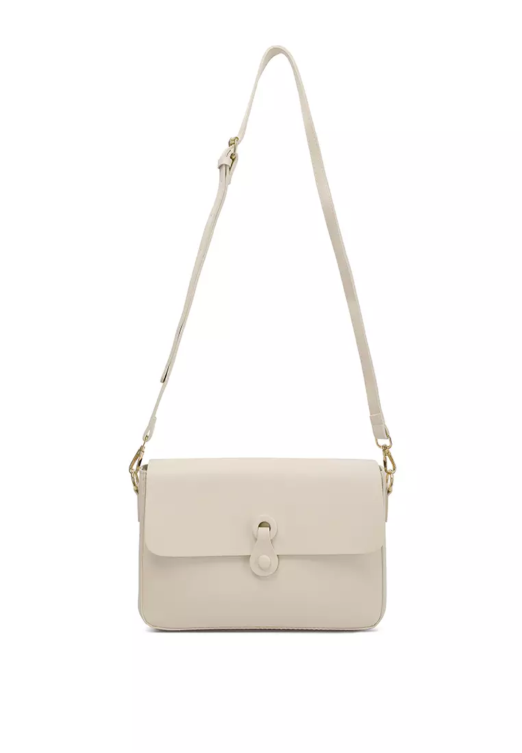Tas Flap Yang Tidak Biasa Dalam Warna Krem