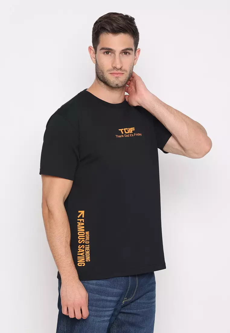 NX T-Shirt Cotton Combed Tebal Pria 207370081