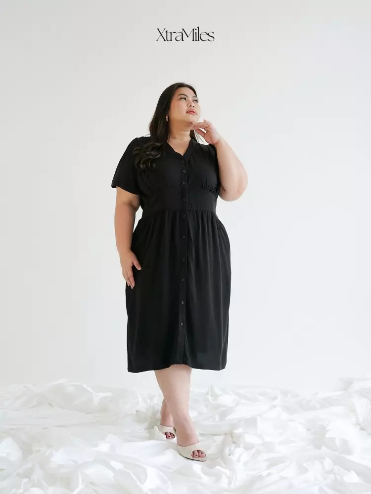 xtramiles Ladies dress calathea dress black