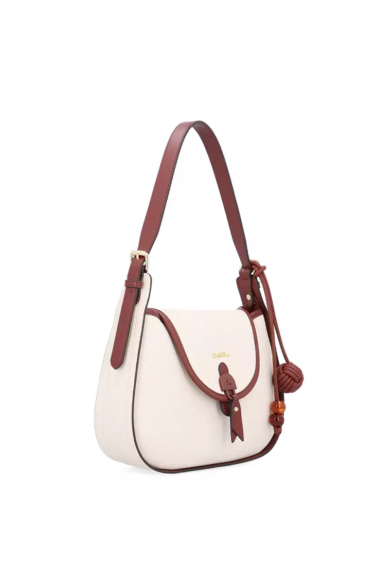 CR Mon Cherry Shoulder Bag - Beige