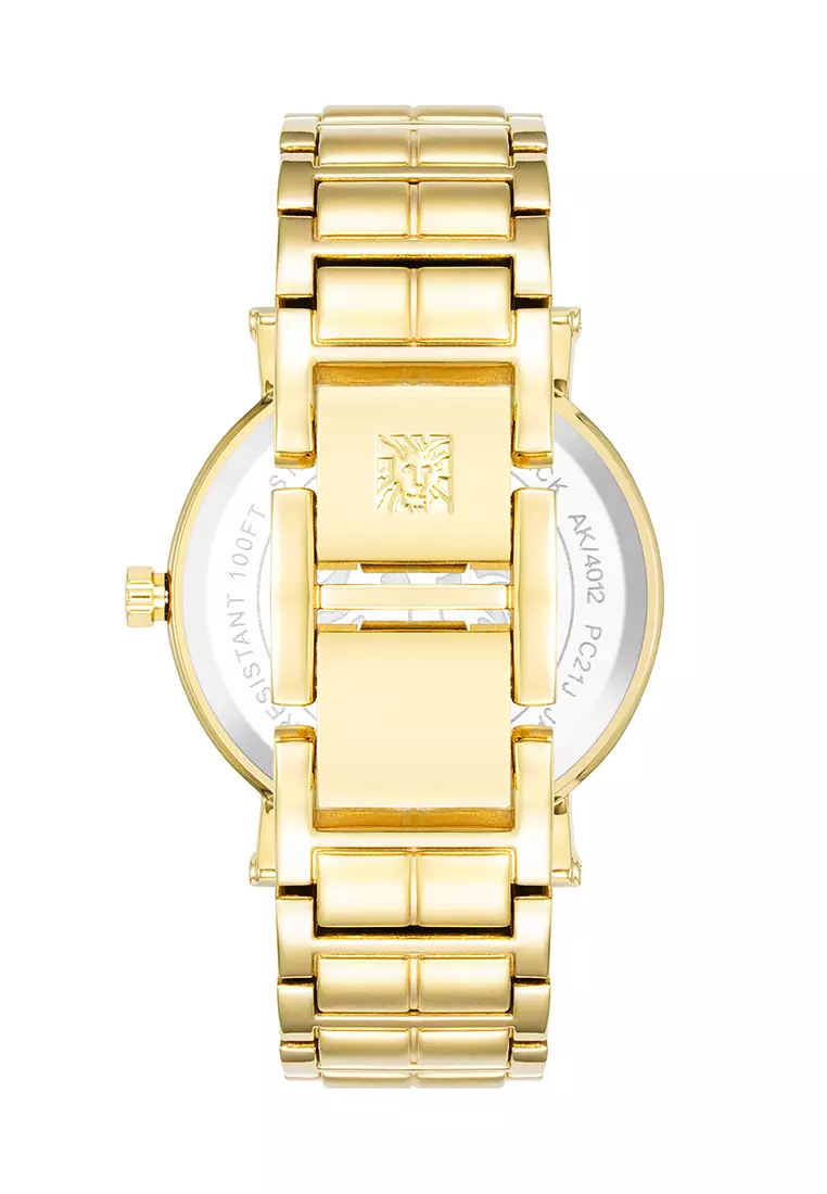 Buy Anne Klein Gold Tone Round Watch 2024 Online | ZALORA Philippines