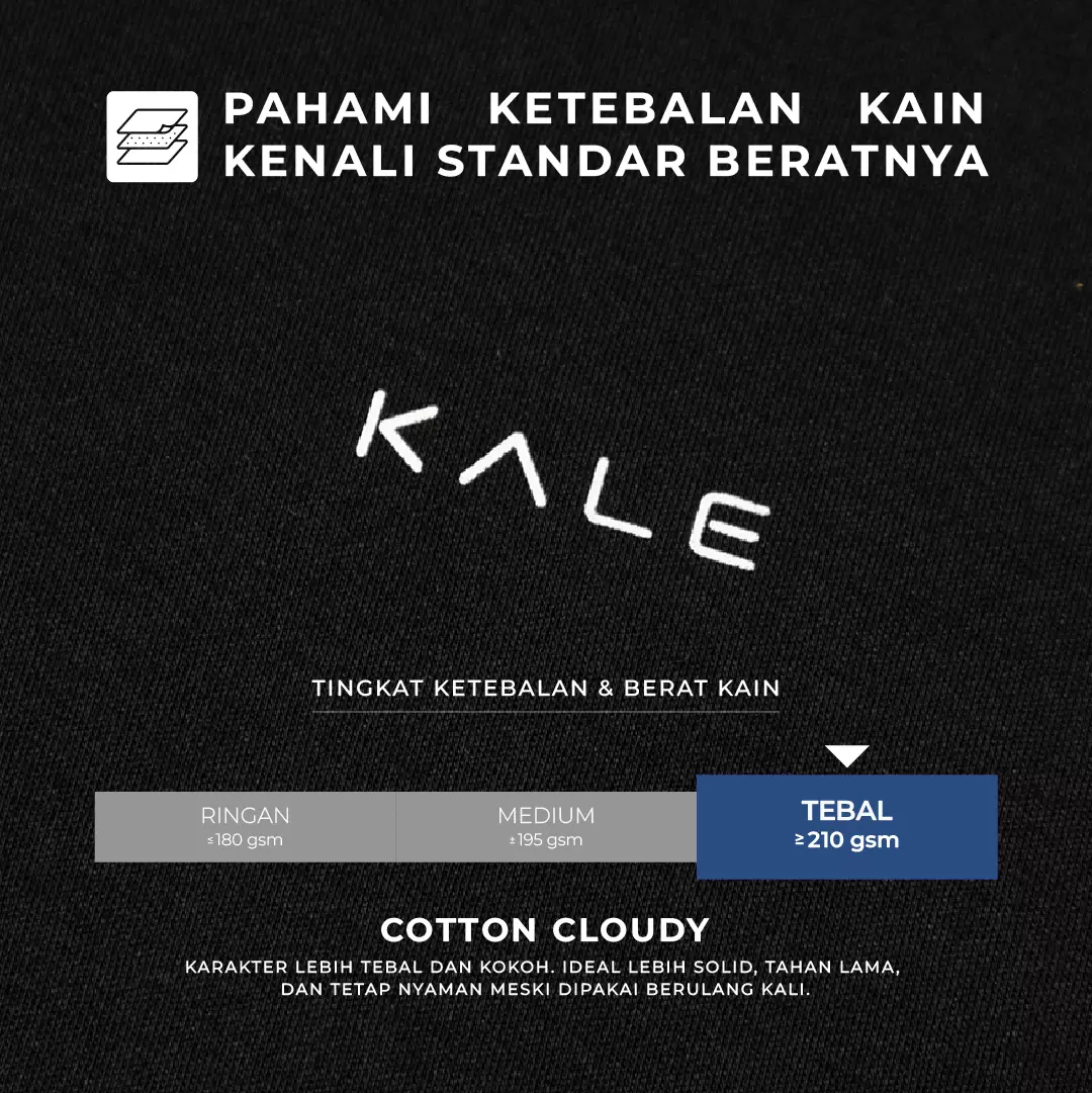 Kale JUNO BLACK/ Cotton Cloudy / Atasan Kaos Pria / Kaos Basic Pria