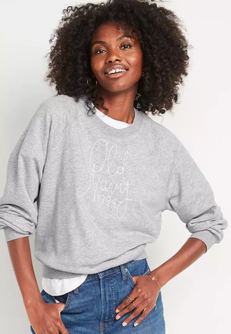 Old navy women's shop crew neck sweatshirt