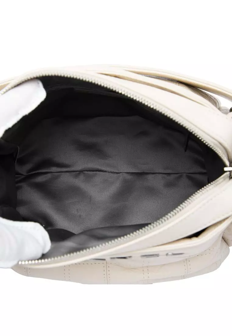 Pre-Loved Chanel Chocolate Bar Lambskin Lax Accordion Shoulder Bag
