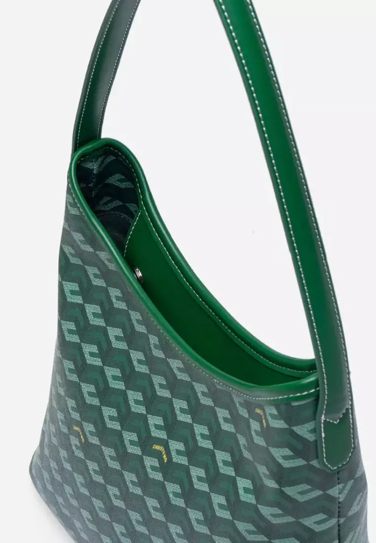 Alesso Medium Hobo Bag Green