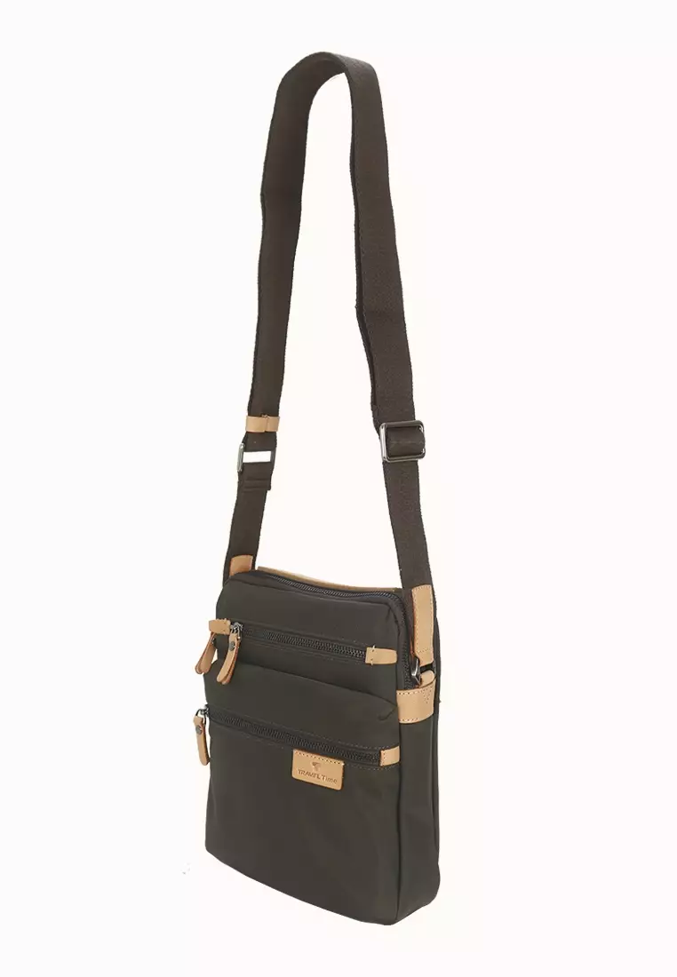 Travel Time Shoulder Bag 606-710467022 Brown