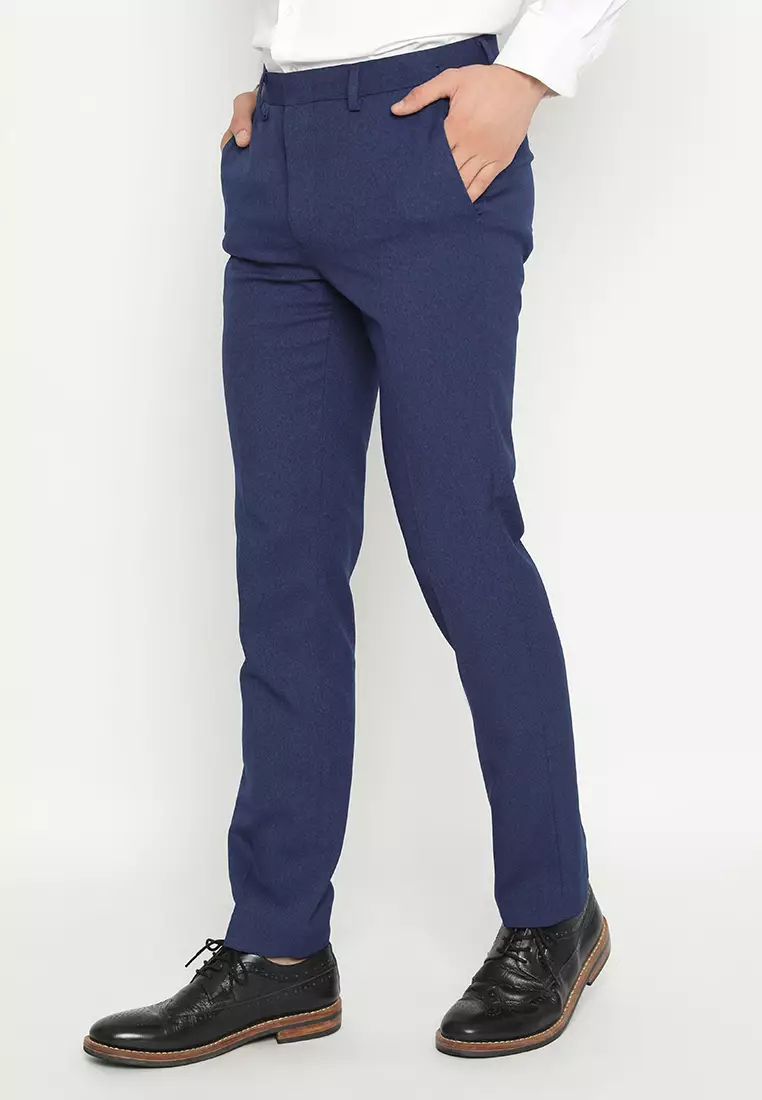 Jobb Bellwool-B Celana Panjang Pria Modern Slim Fit Medium Blue 3