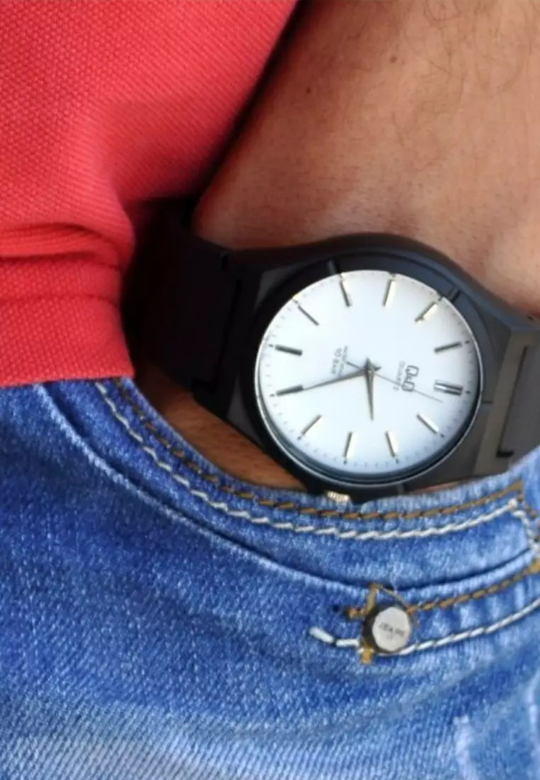 Watch by Citizen VQ66J001Y Men Analog Watch with Black Rubber Strap