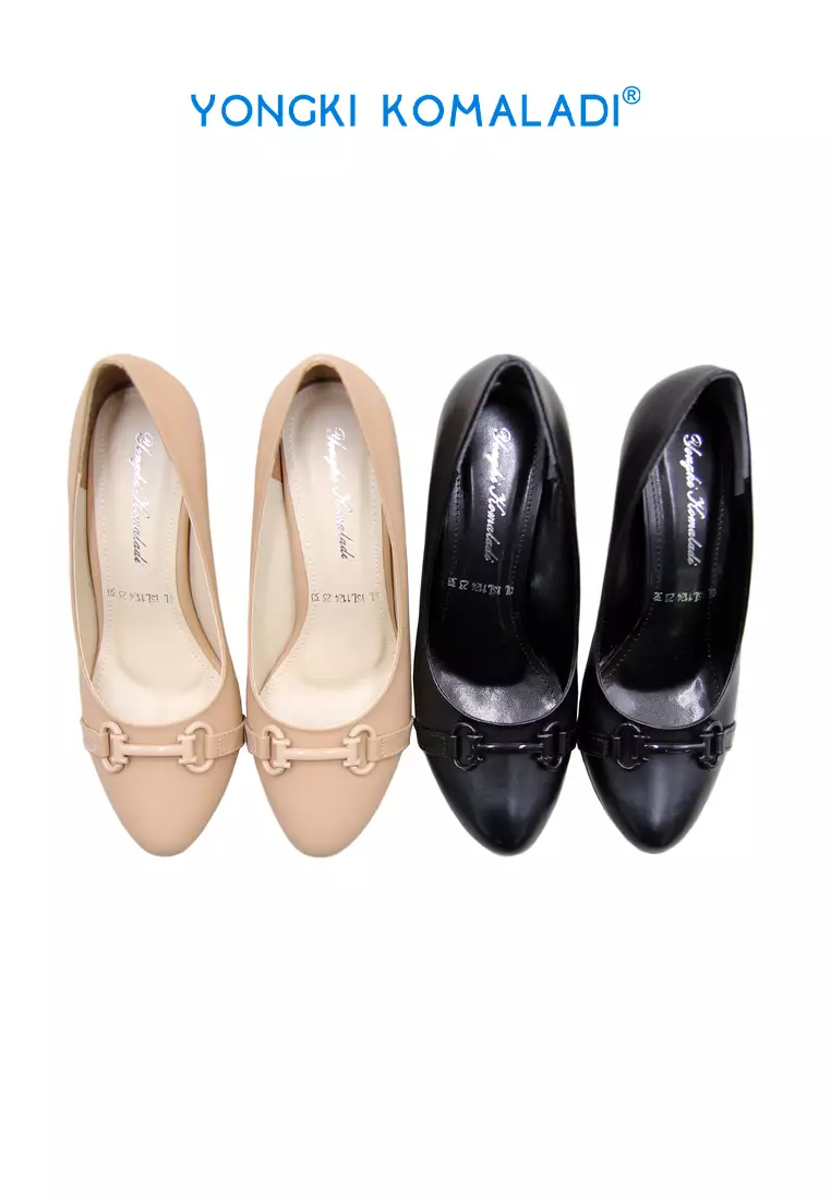 [ ORIGINAL ] YONGKI KOMALADI HEELS OL-YSL1124-23 HITAM