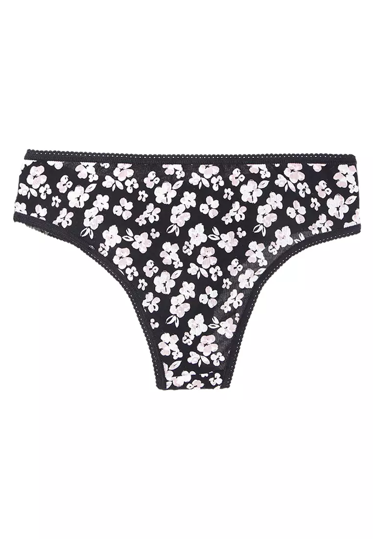 5pk Cotton Lycra Brazilian Knickers