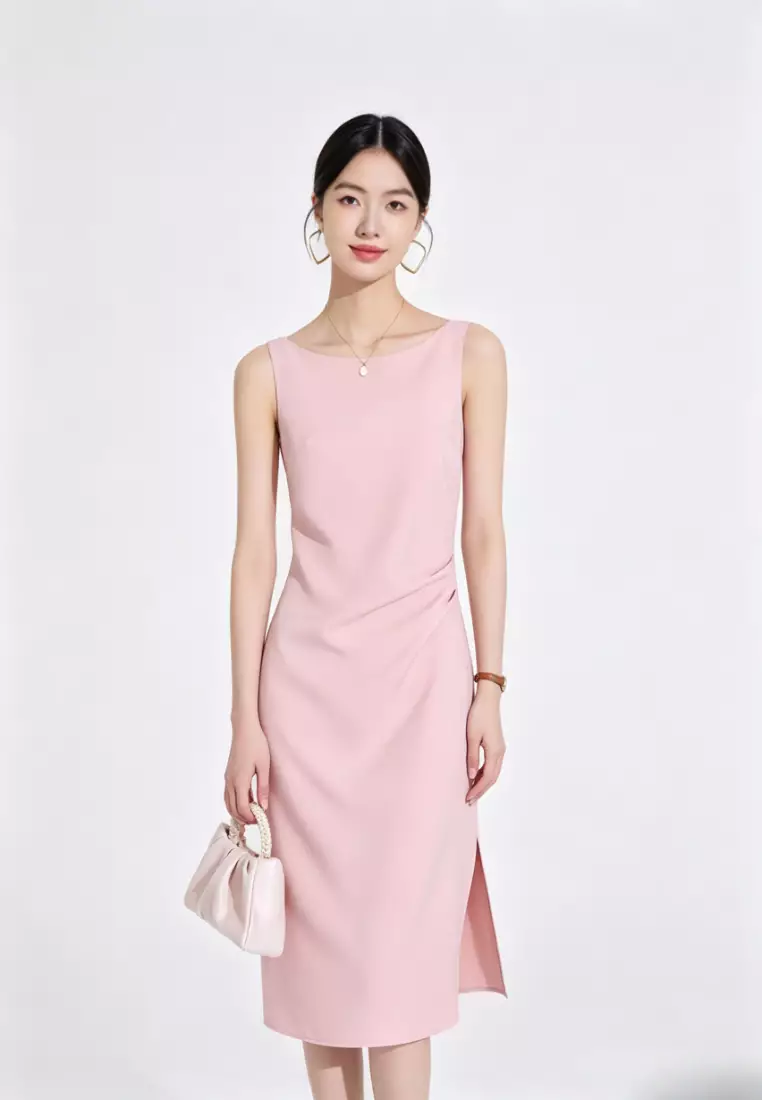 Sleeveless Ruched Dress CA26041021PI