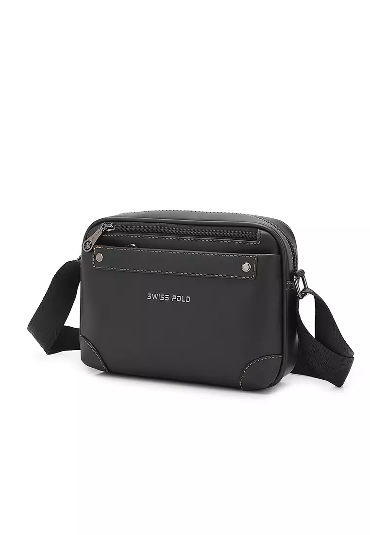 Men's Sling Bag / Crossbody Bag - Black