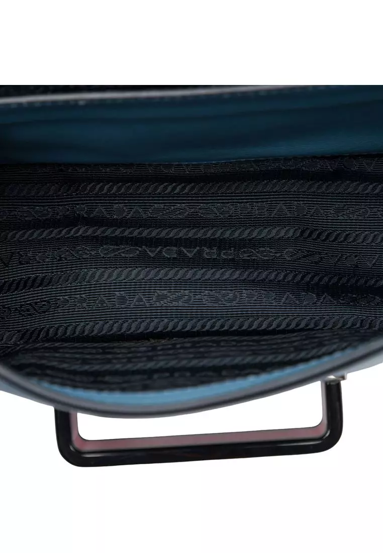 Pre-Loved Prada City Calf Plex Ribbon Crossbody