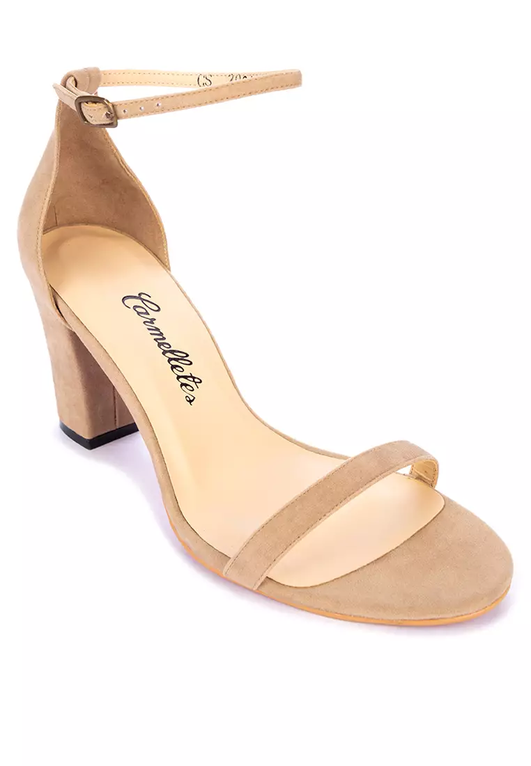 One Strap Block Heels