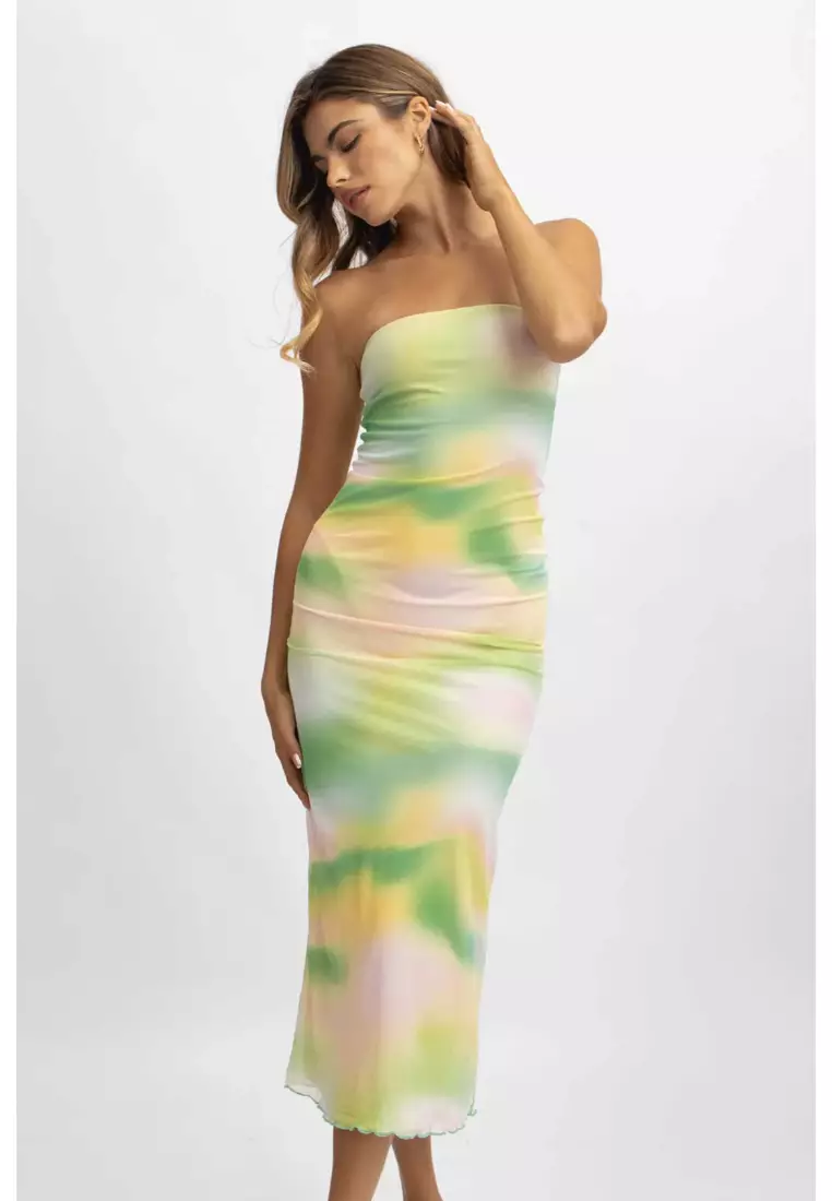 River Tube Maxi Dress / Liquid Love