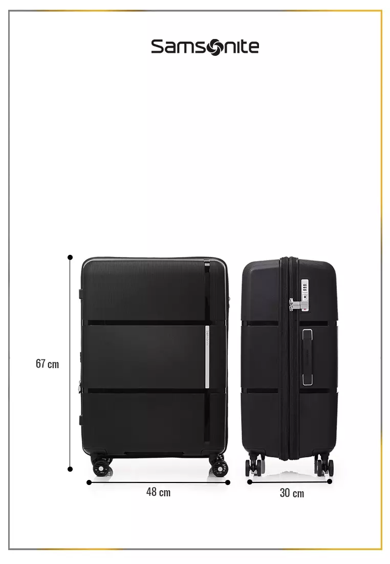 Samsonite Koper Hardcase Interlace V2 2Pcs Set (24,30 Inch) - Black