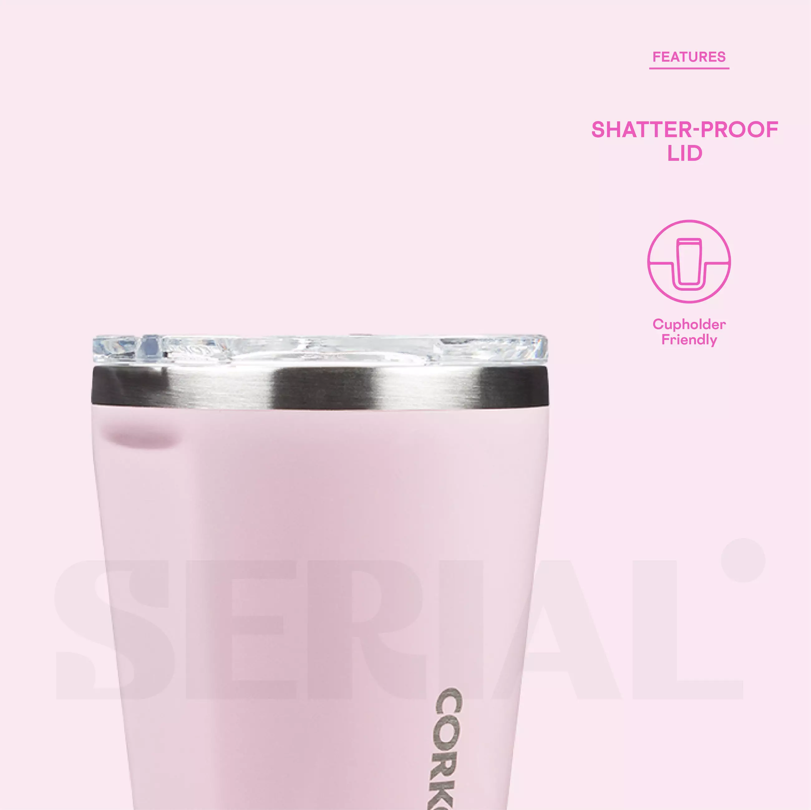 Tumbler 12oz - Classic Rose Quartz