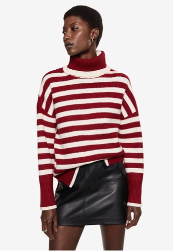 Buy Mango Striped Turtleneck Sweater 2023 Online | ZALORA Singapore