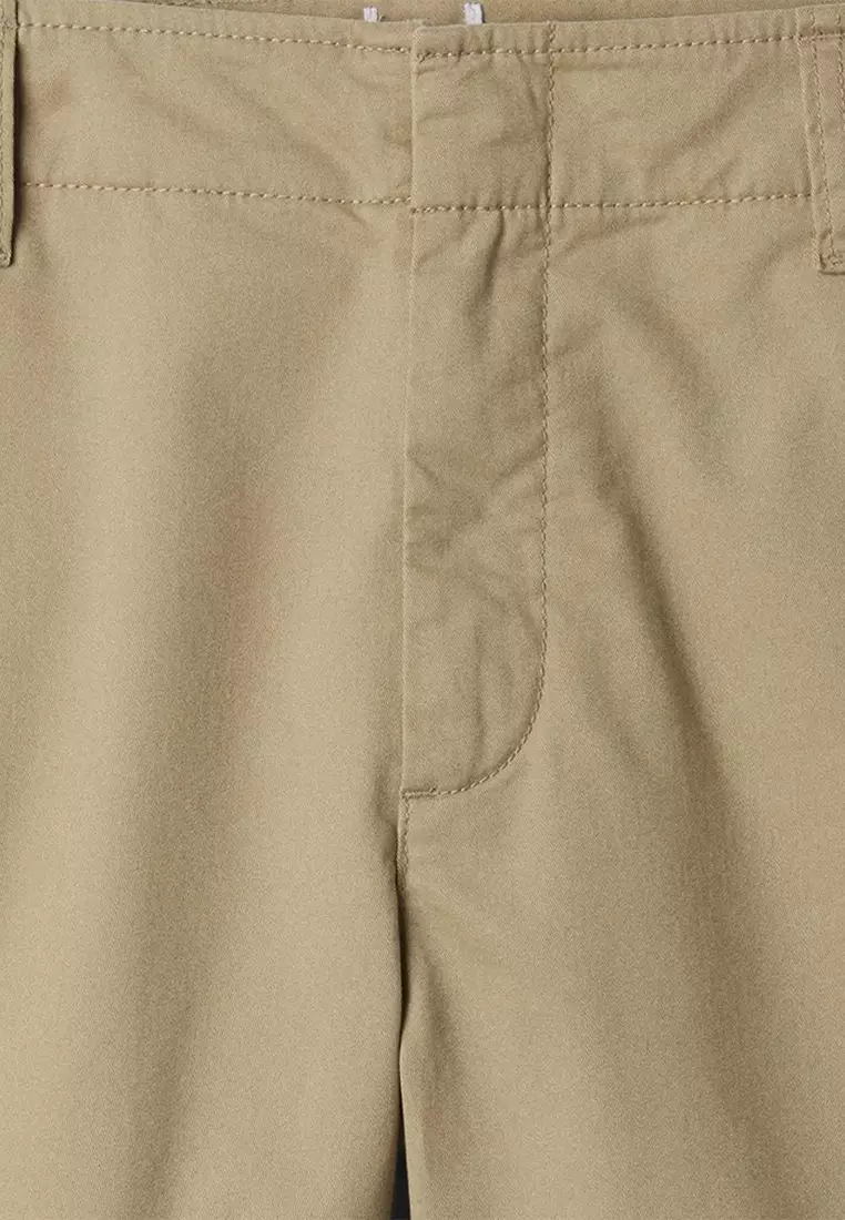 5" Mid Rise Downtown Khaki Shorts