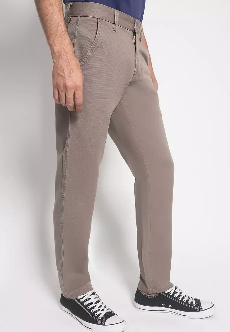 LGS - Celana Panjang Chinos Pria Warna Coklat CCT.500.037.009.C