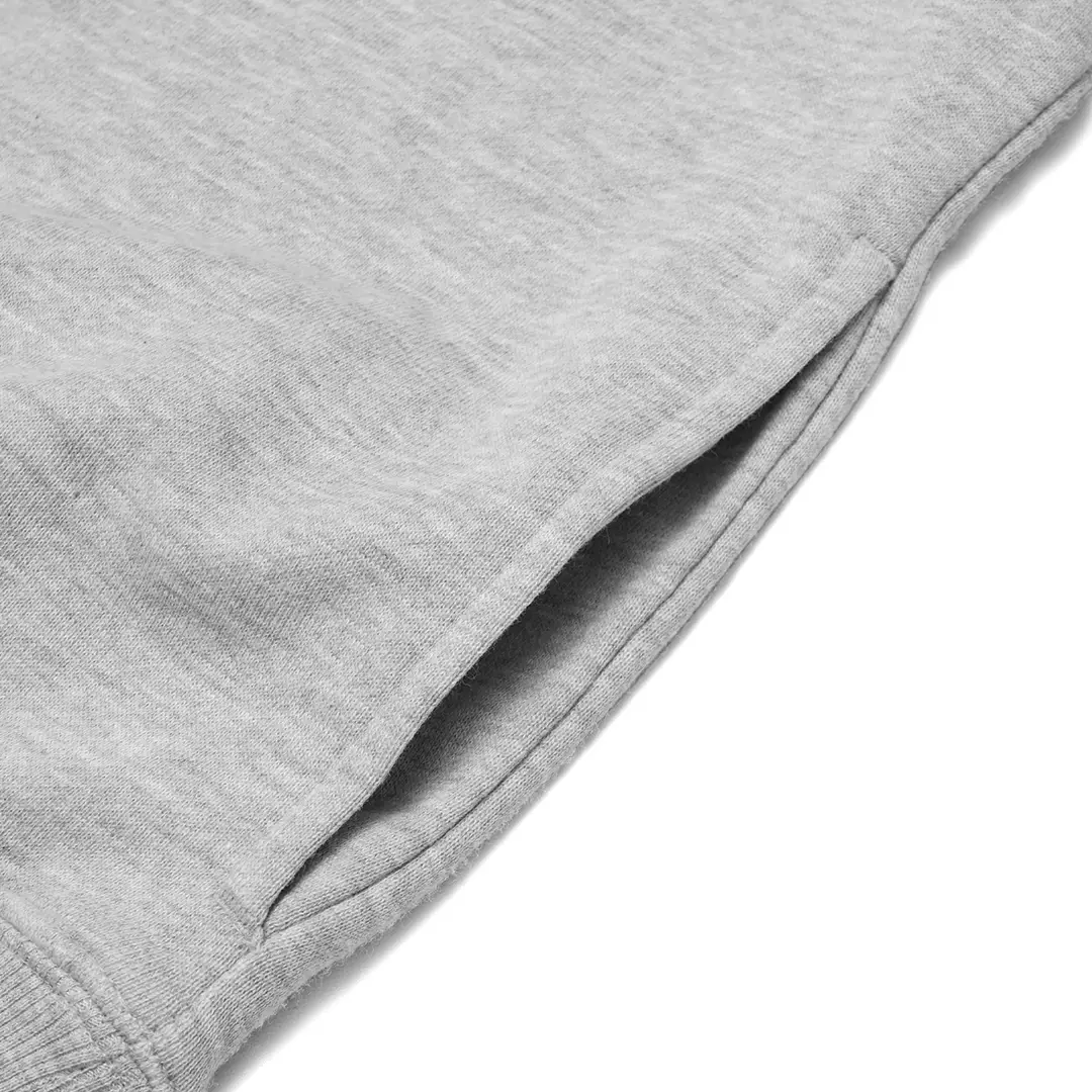 Oversize Half Zip Short Sleeve Jacket Grey