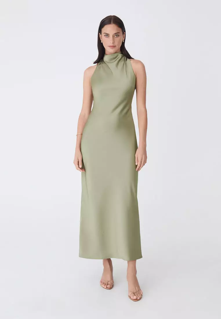 Delilah Bias Satin Dress