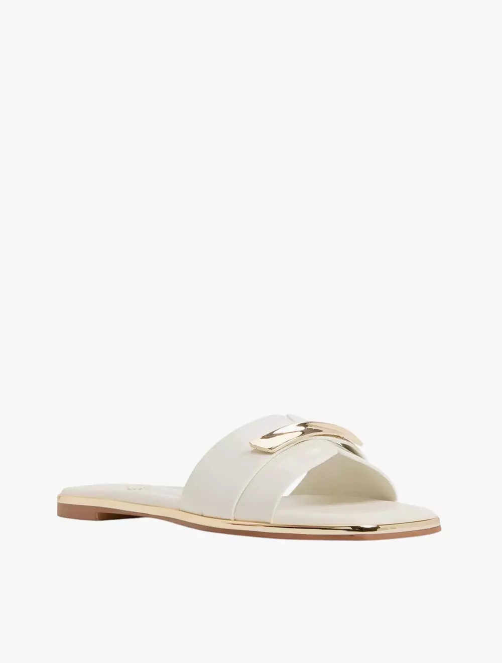 Aldo Darlina Flat Sandals - White/Bone