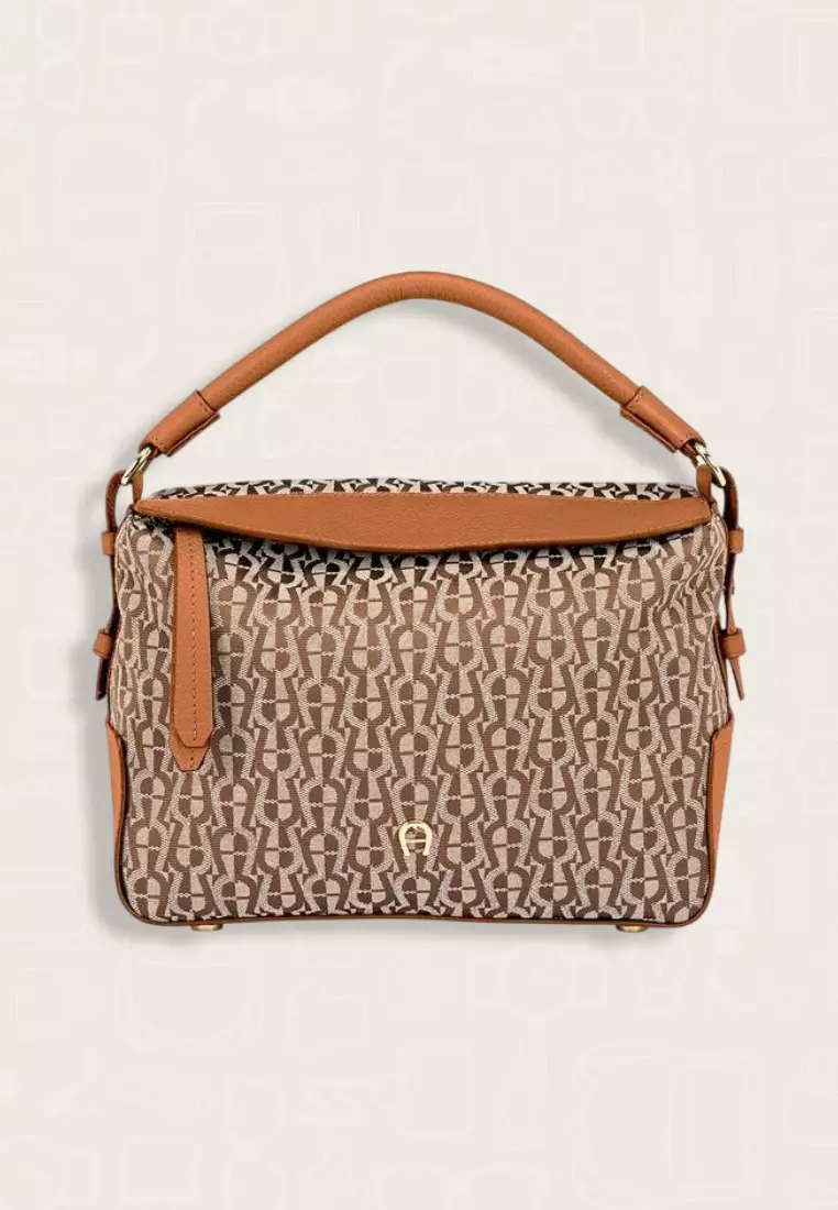 Jual Aigner Aigner Estella Hobo Bag Logo M Cognac Original 2025