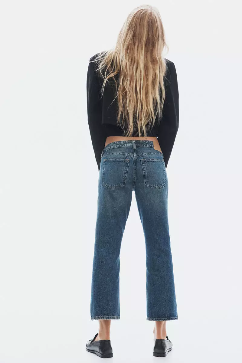 Bootcut Regular Waist Cropped Jeans