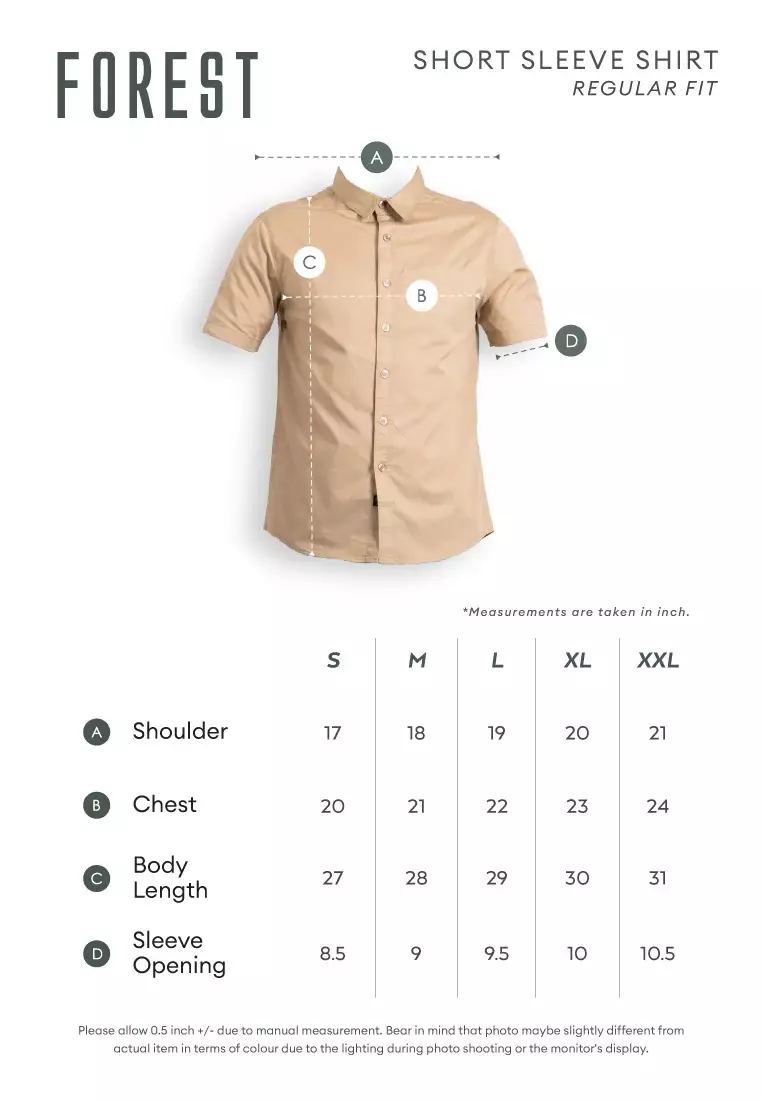 Forest Woven Mandarin Collar Short Sleeve Men Shirt | 621405-48Olive