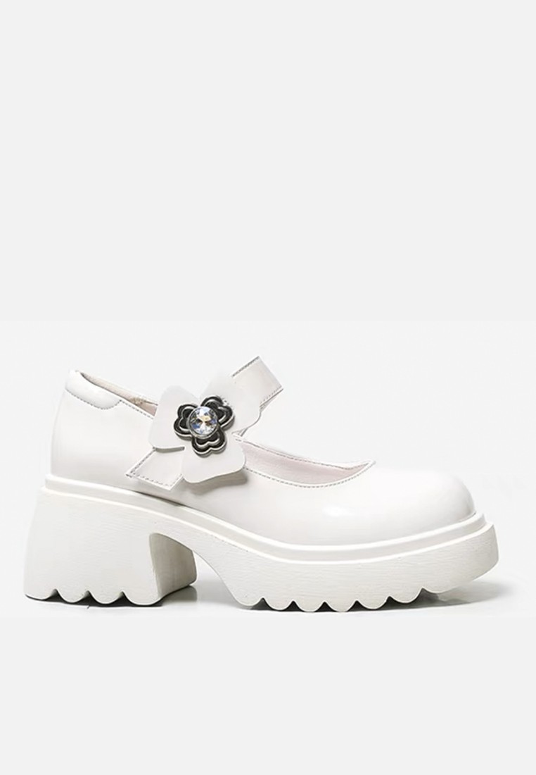 7cm Girly Leather Mary Jane Shoes MZ0623