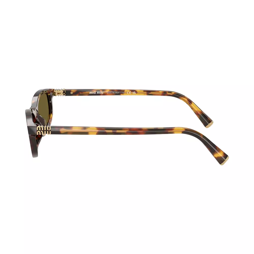 Irregular Frame Honey Havana Dark Brown Lens
