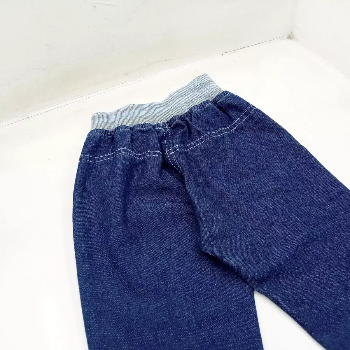 Wakakids Celana Jeans Panjang Anak Laki Laki Usia 6 Bulan Hingga 10 Tahun Skinny Karet Rib Salur Motif I'm Ready To Play 039 Vench