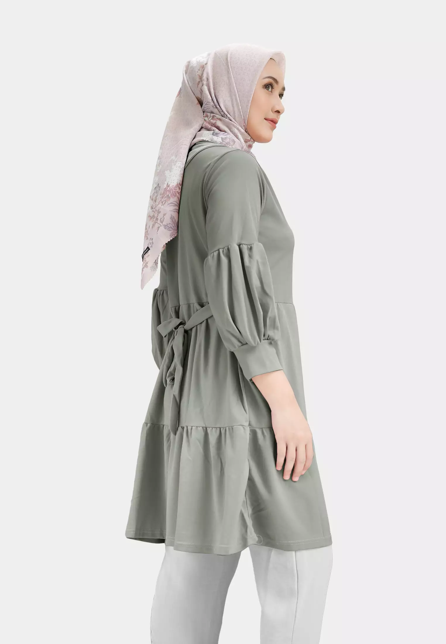 Prisia Tunik | Atasan Wanita | Blouse Tunic | Baju Wanita Lengan Panjang - Rifle Green
