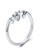 925 Signature 925 SIGNATURE Solid 925 Sterling Silver Love Craze Heart Charm Ring 15639AC2FA834DGS_1