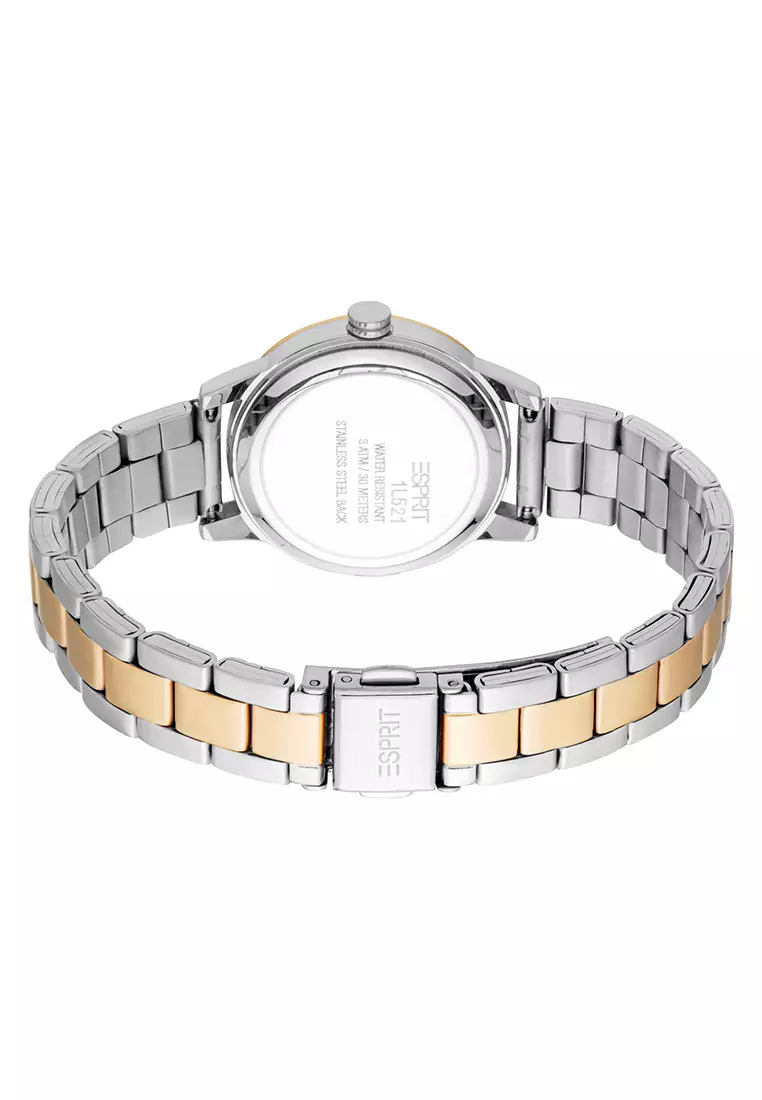 Esprit Nora Two Tone Stainless Steel Analog Quartz Watch For Women ES1L521M0045