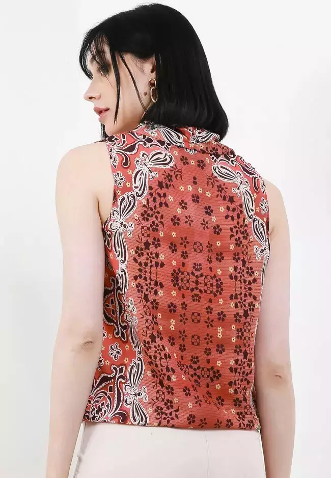 Chanira Penola Blouse-Brown Multi